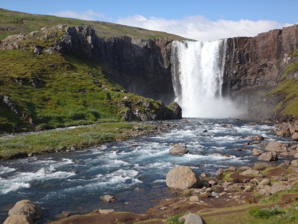 Fjardara-Wasserfall