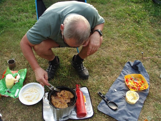 Arno beim Kochen